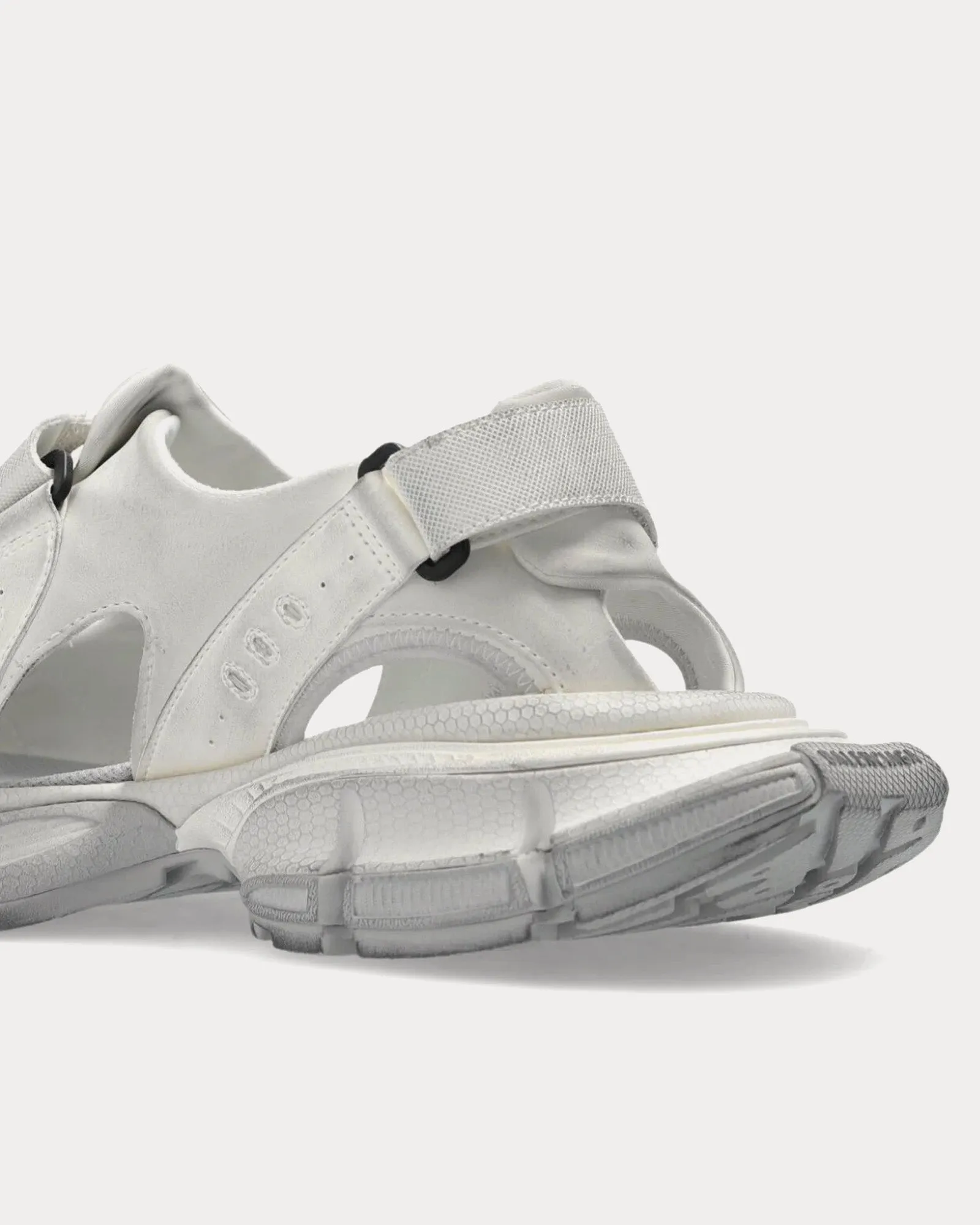 3XL Chunky Rubber White Sandals