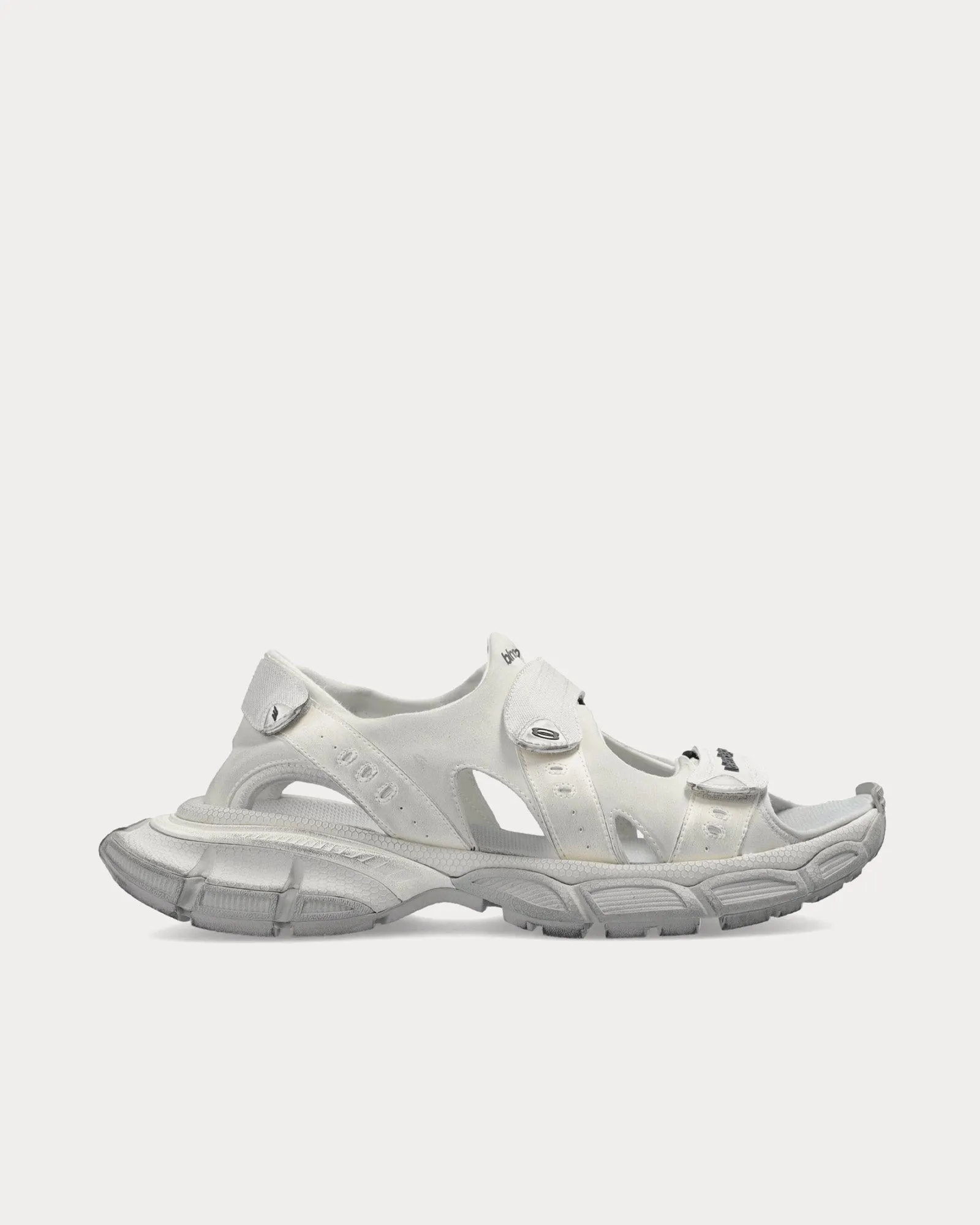 3XL Chunky Rubber White Sandals
