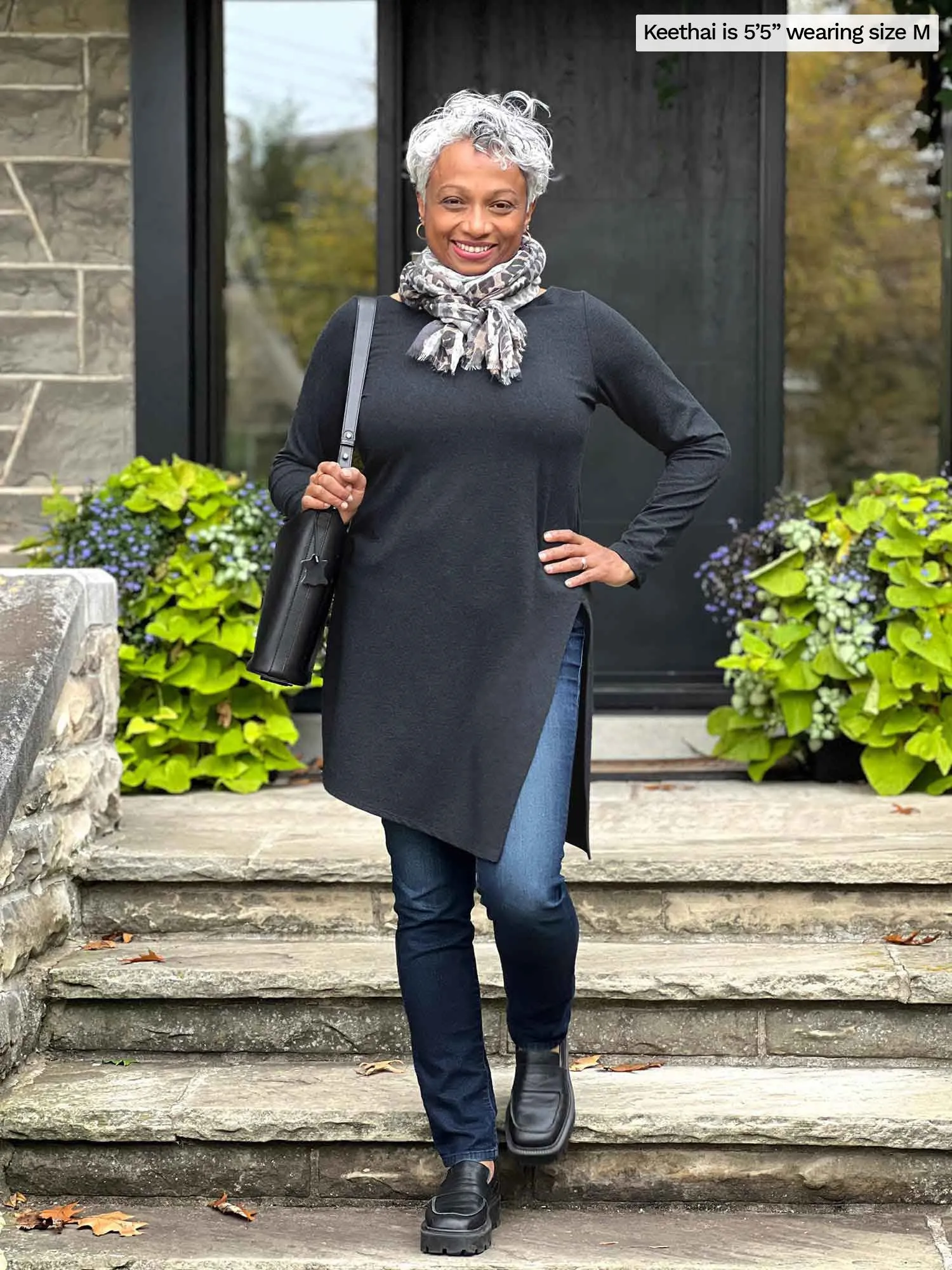 [50% OFF] Elsie asymmetrical long sleeve tunic [SLIGHTLY FLAWED] FINAL SALE