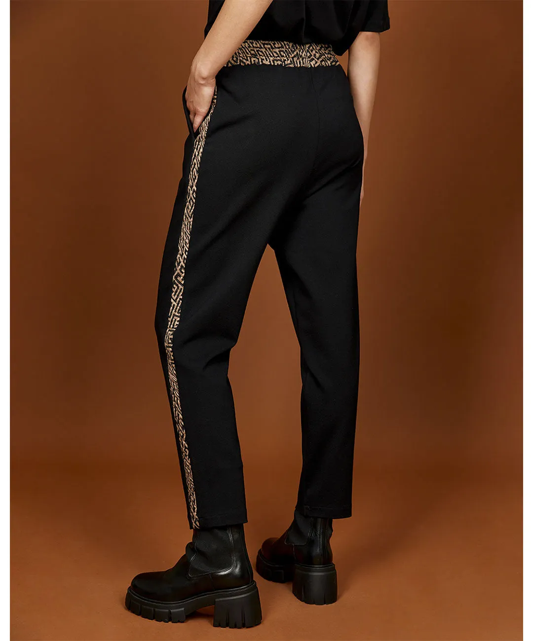 Access Fashion Colbie Stripe Leg Jogger Style Pants