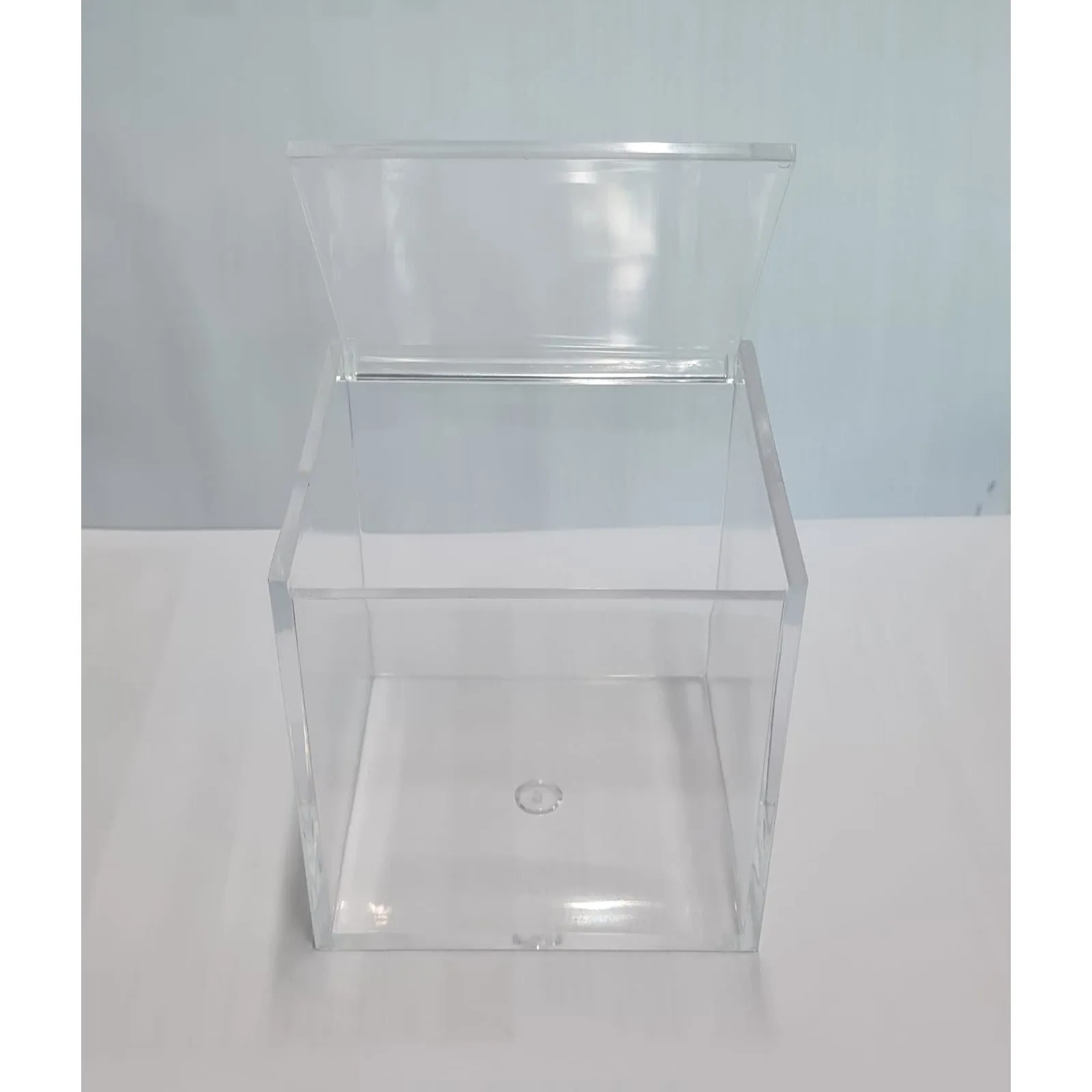 Acrylic Gift Box Square 5x5x5cm Super Transparent with Flip Lid