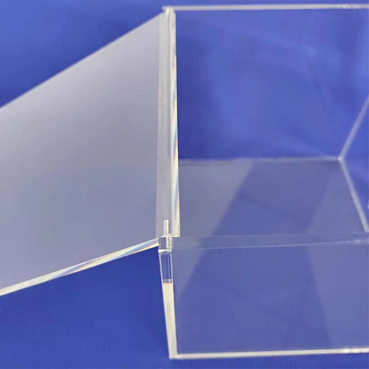 Acrylic Gift Box Square 5x5x5cm Super Transparent with Flip Lid