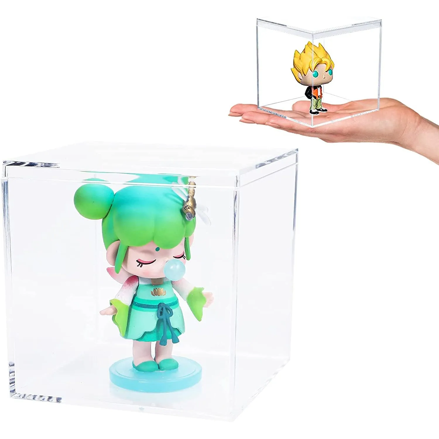Acrylic Gift Box Square 5x5x5cm Super Transparent with Flip Lid