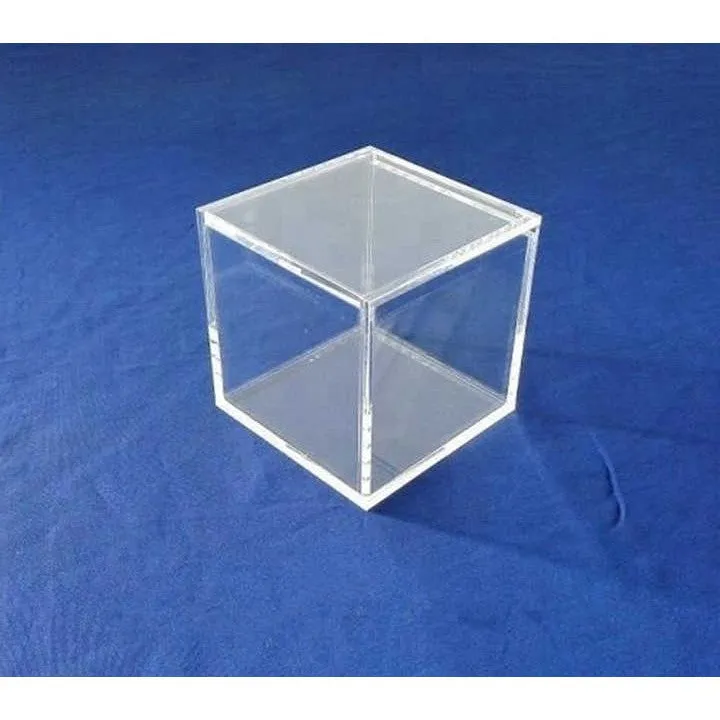 Acrylic Gift Box Square 5x5x5cm Super Transparent with Flip Lid
