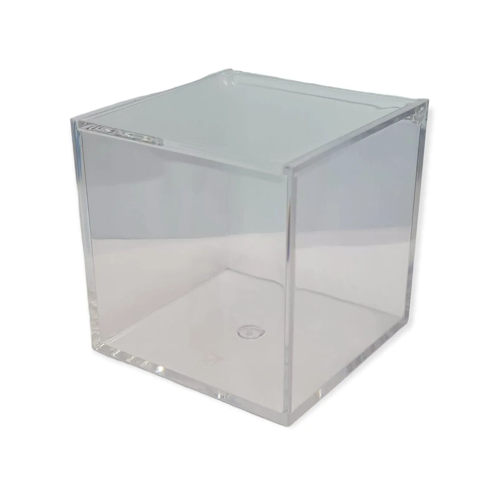 Acrylic Gift Box Square 5x5x5cm Super Transparent with Flip Lid