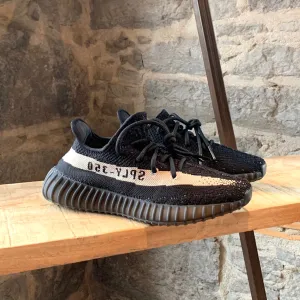 Adidas Yeezy Boost 350 V2 Core Black White Stripe Sneakers