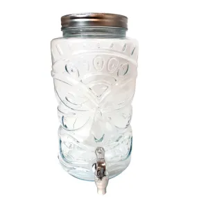 BarConic® Glass Tiki Beverage Dispenser with Tap - 1.6 Gallons