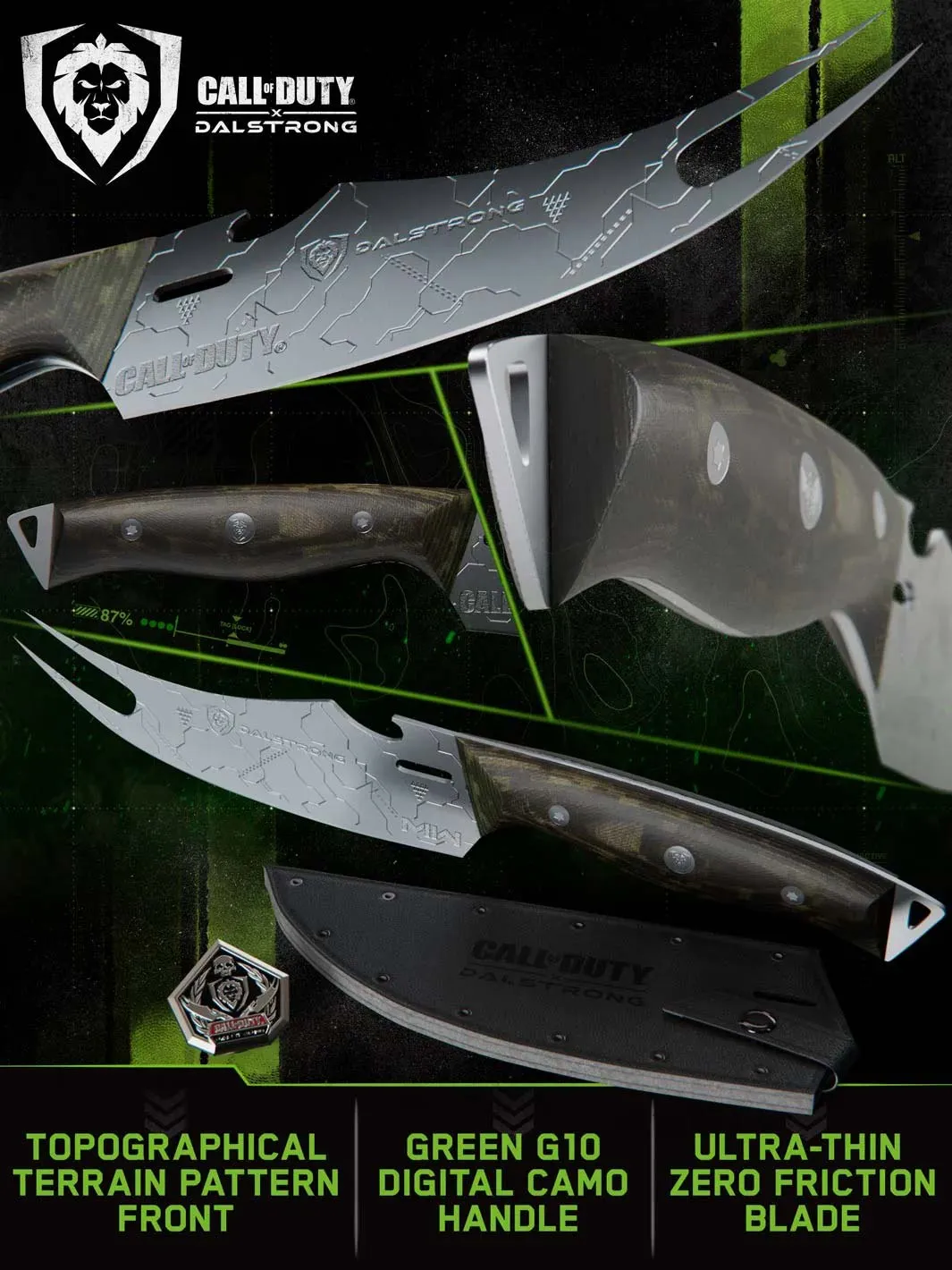 BBQ Pitmaster Knife 6.5" | Call of Duty © Edition | Forked Tip & Bottle Opener | EXCLUSIVE COLLECTOR KNIFE | Dalstrong ©
