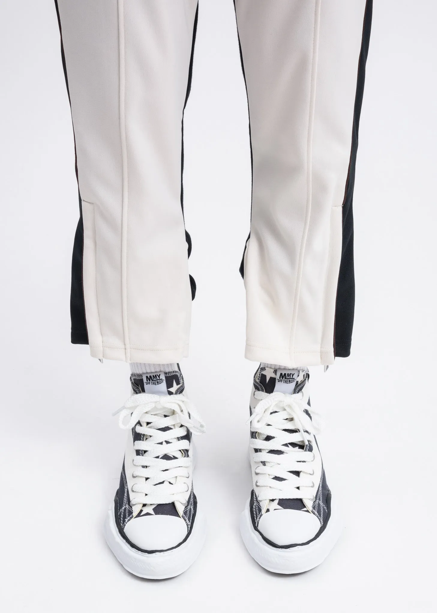 Black and White Stars and Stripes High Top Original Sole Sneaker