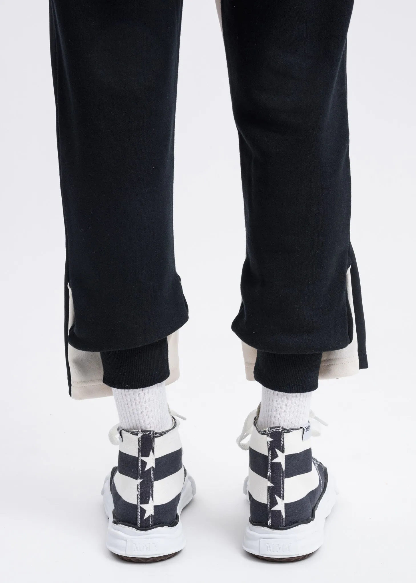 Black and White Stars and Stripes High Top Original Sole Sneaker