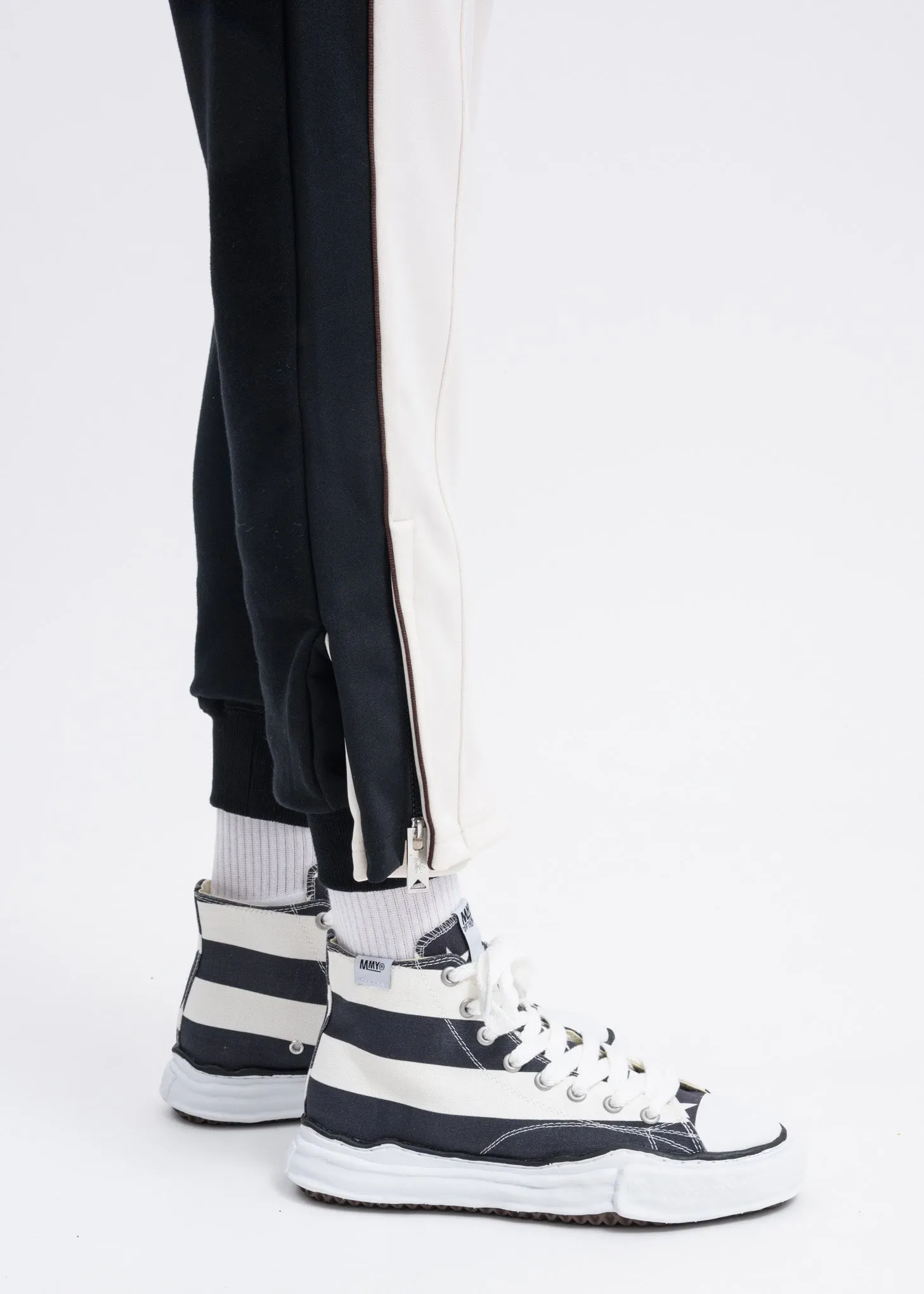 Black and White Stars and Stripes High Top Original Sole Sneaker