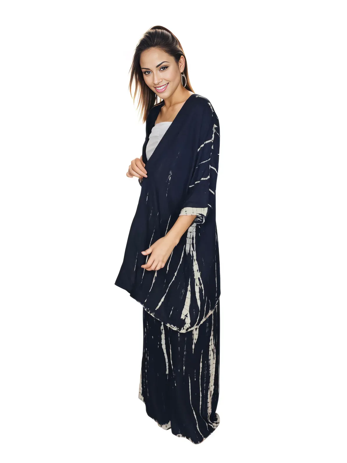 Black Boho Tie-Dye Pants Set – Cozy, Chic & Effortlessly Stylish