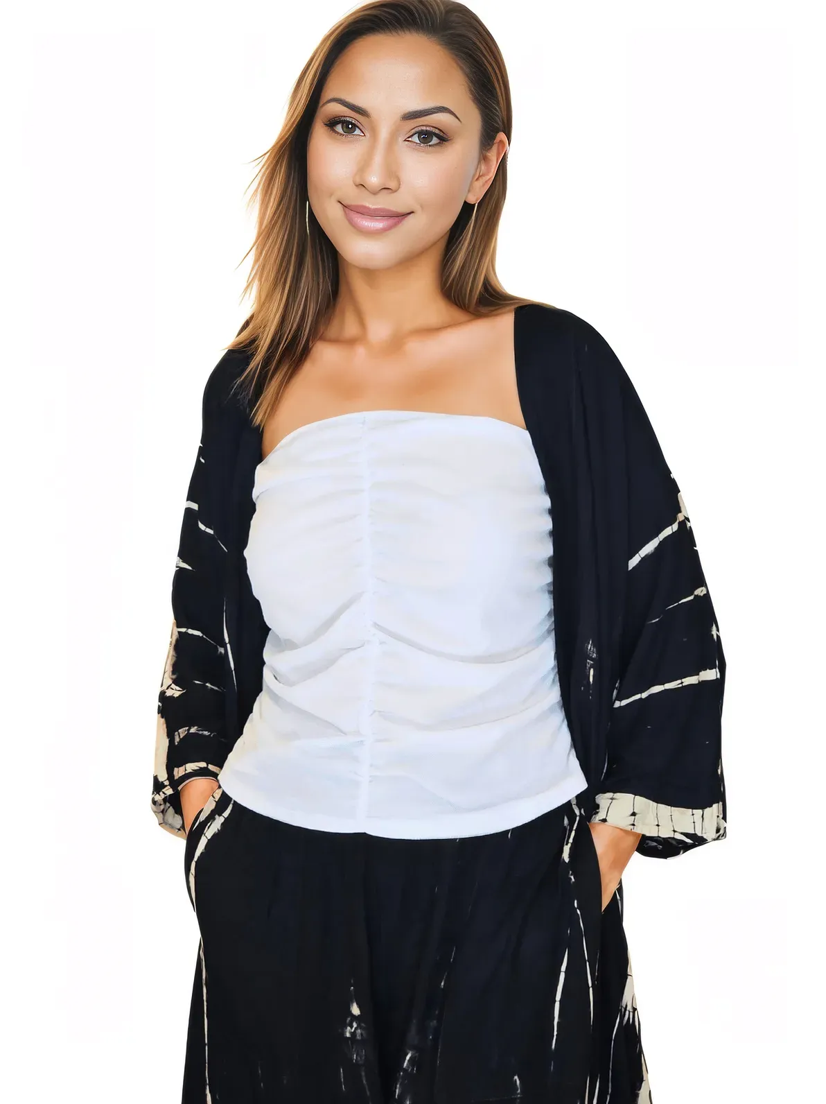 Black Boho Tie-Dye Pants Set – Cozy, Chic & Effortlessly Stylish