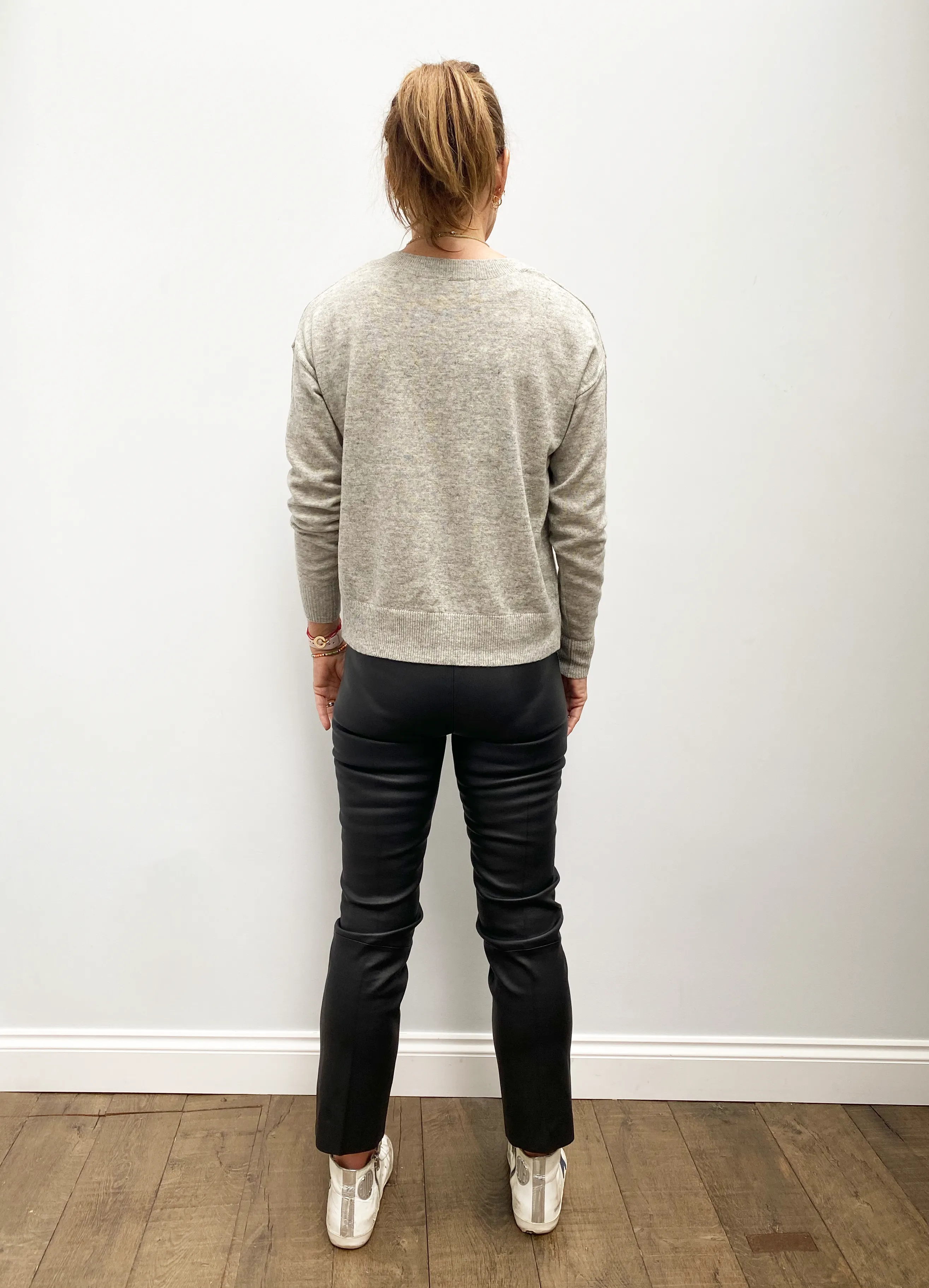 BMB Florentina leather trousers in black