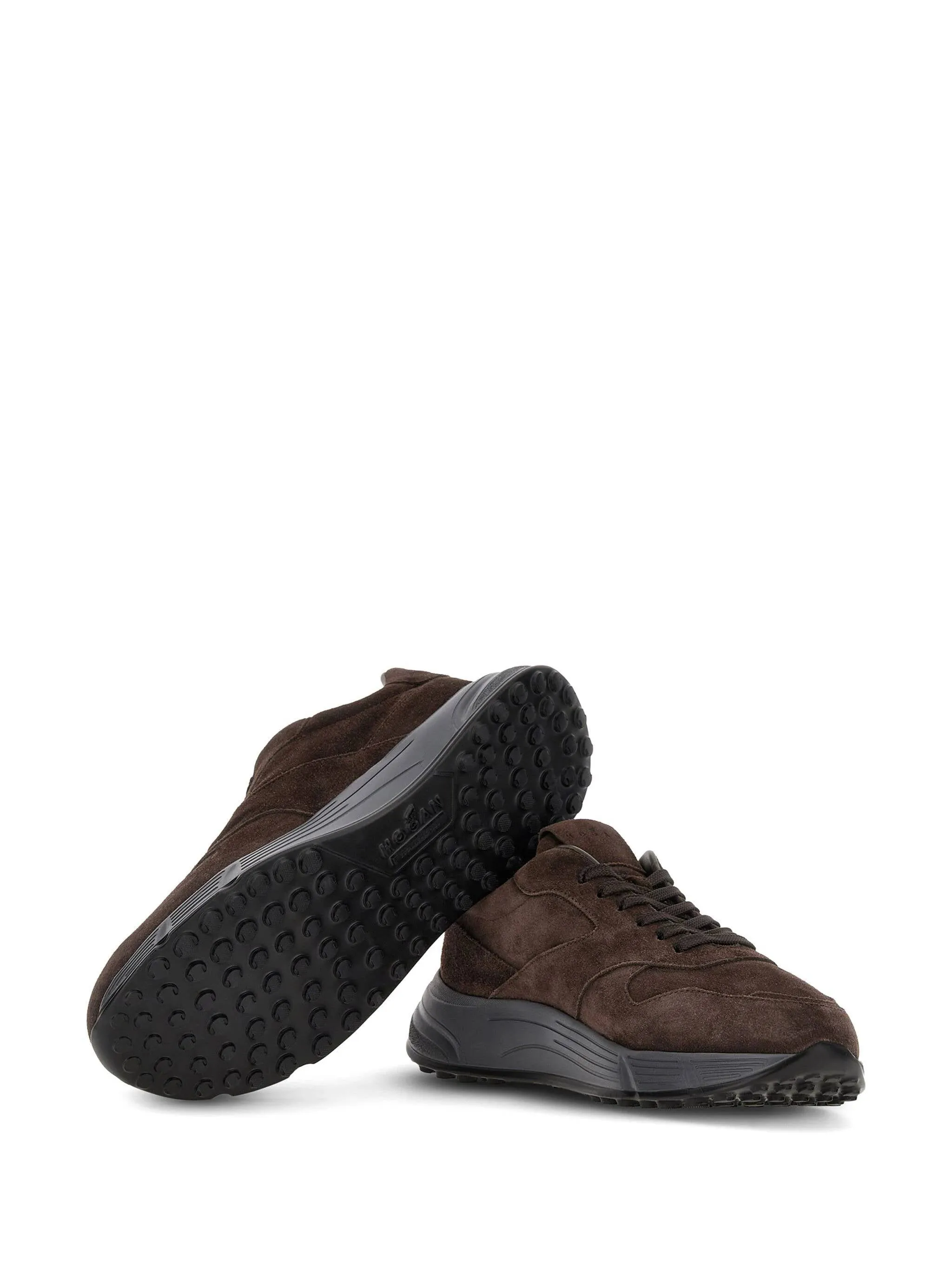 Brown Suede Chunky Sneakers