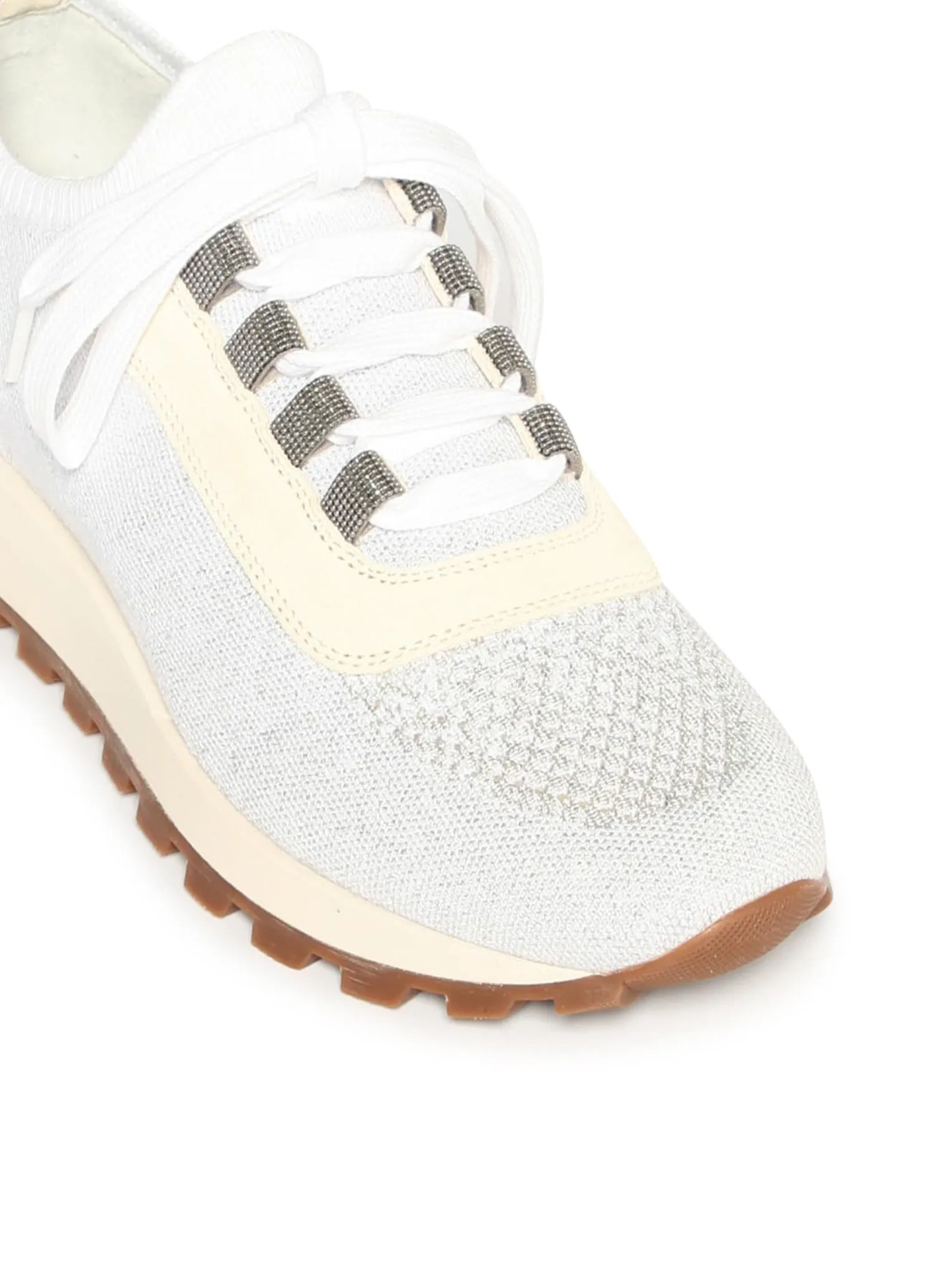 Brunello Cucinelli knitted sneakers with lurex