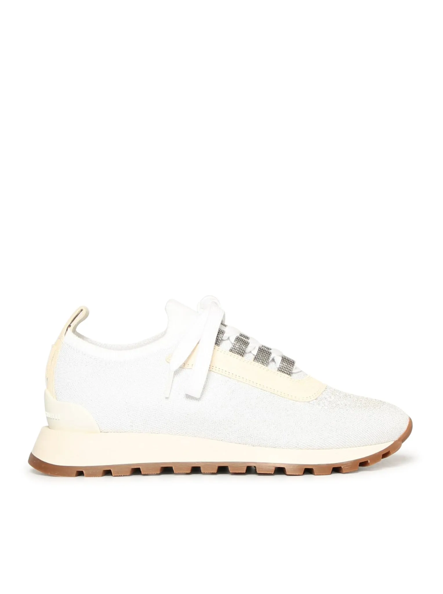 Brunello Cucinelli knitted sneakers with lurex