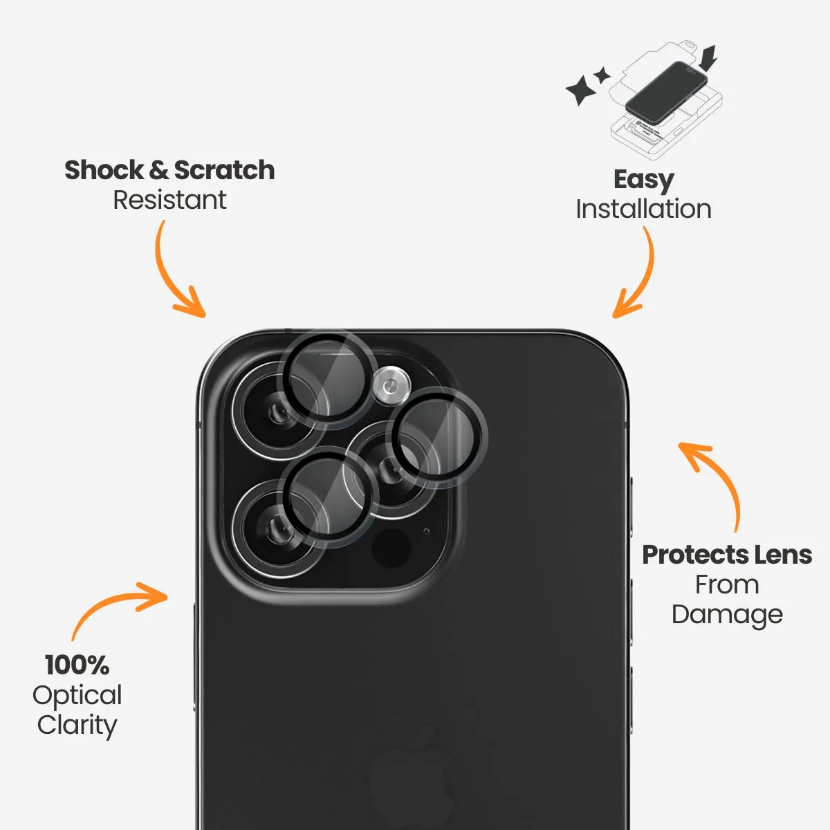 Camera Lens Armour - iPhone 16 Pro & iPhone 16 Pro Max