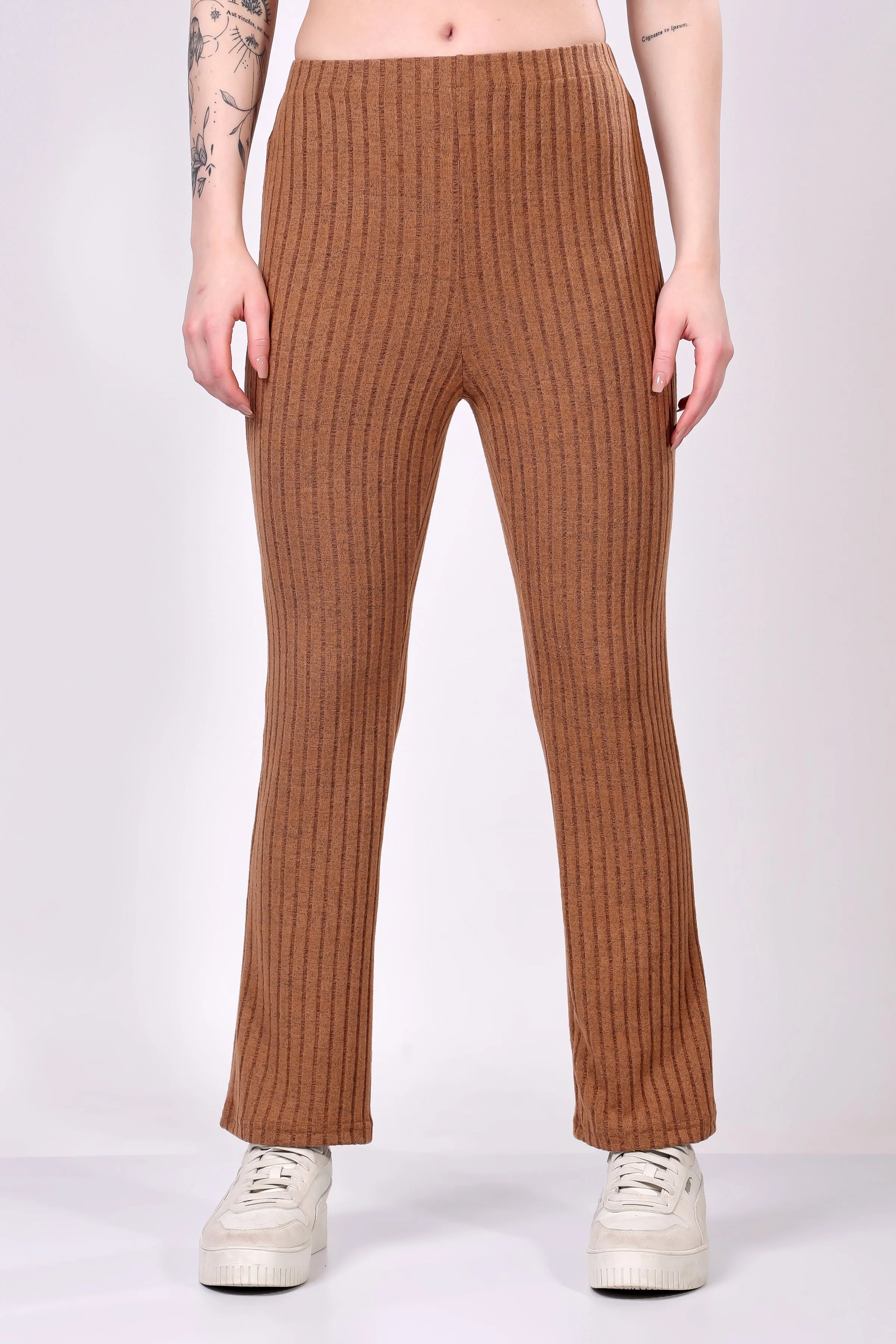 Caramel Ribbed Lounge Pants