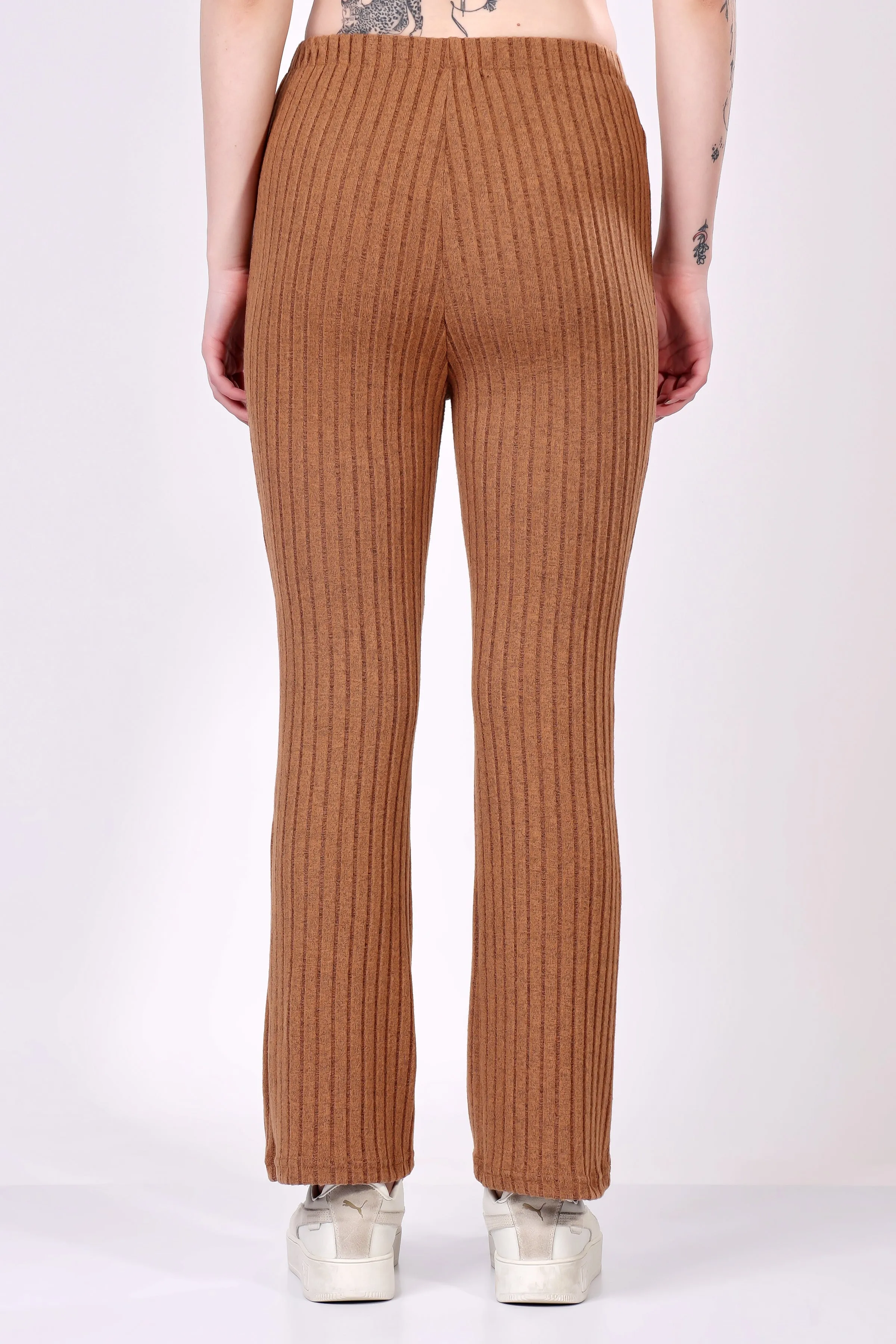 Caramel Ribbed Lounge Pants