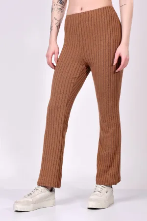 Caramel Ribbed Lounge Pants