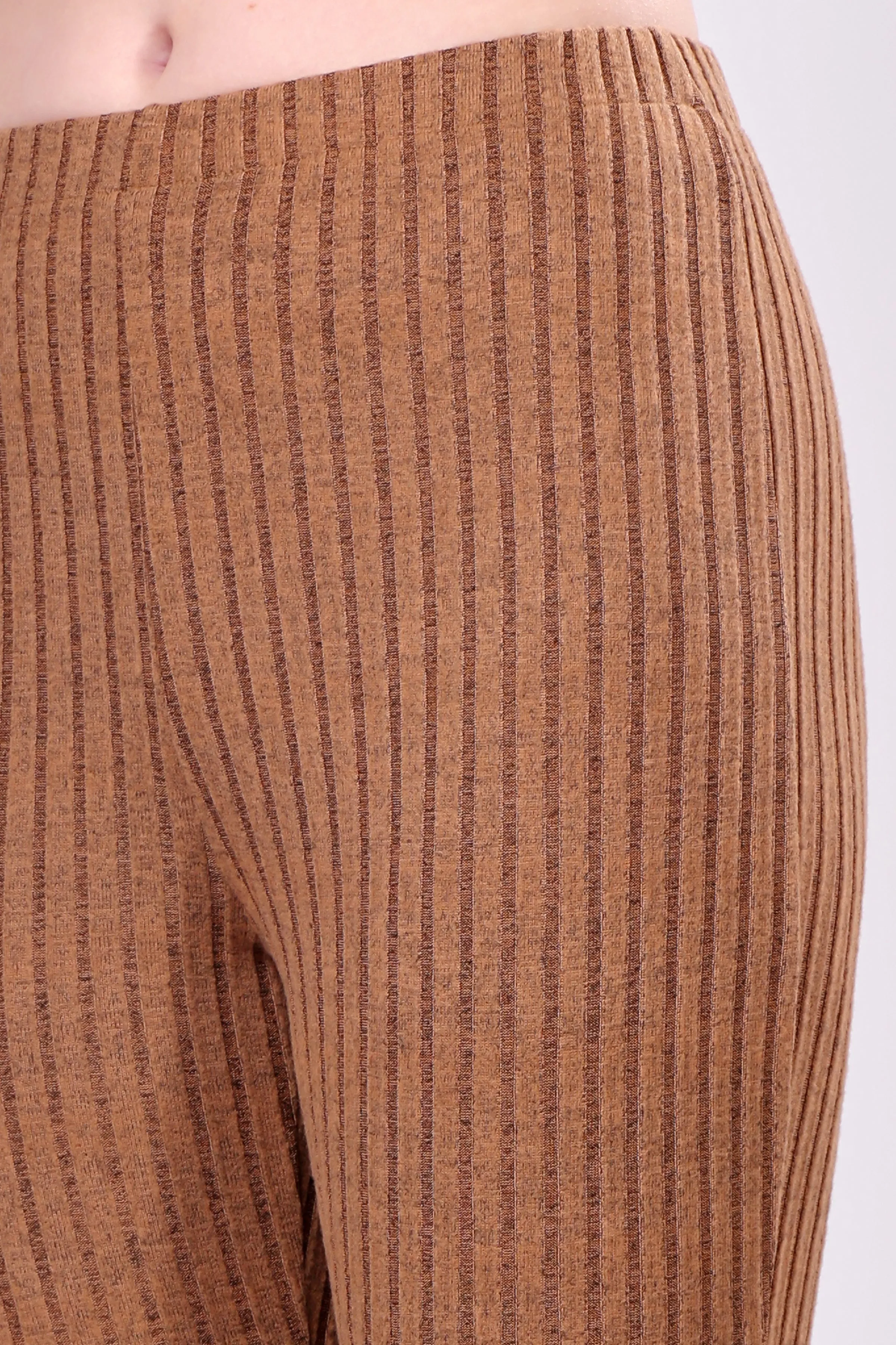 Caramel Ribbed Lounge Pants