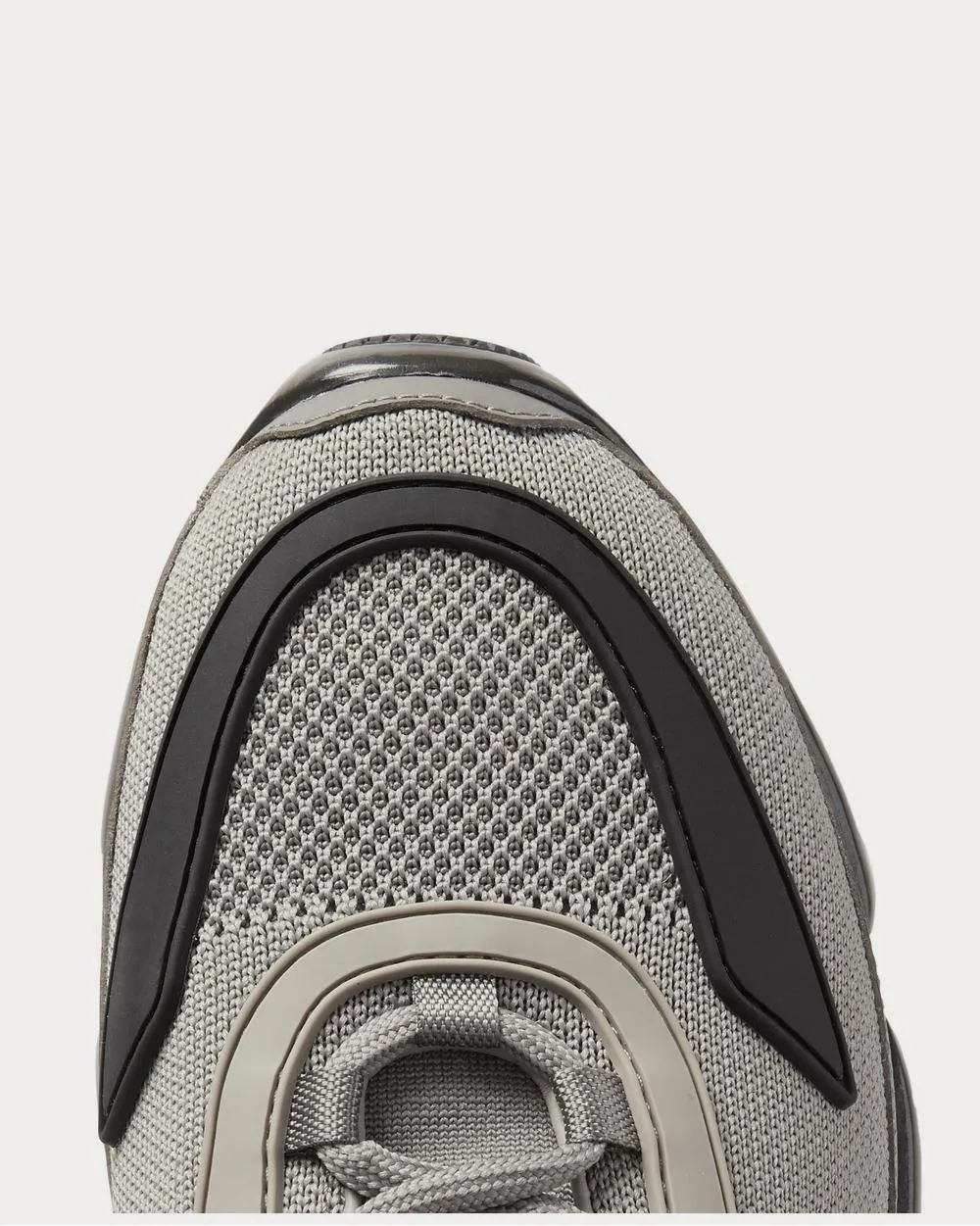 Cloudbust Mesh, Rubber and Leather  Gray low top sneakers