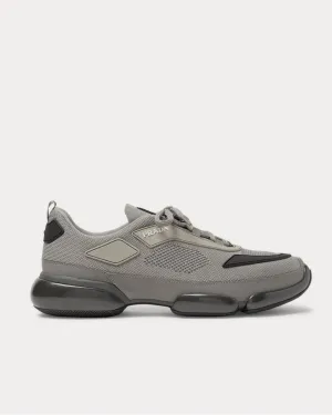 Cloudbust Mesh, Rubber and Leather  Gray low top sneakers