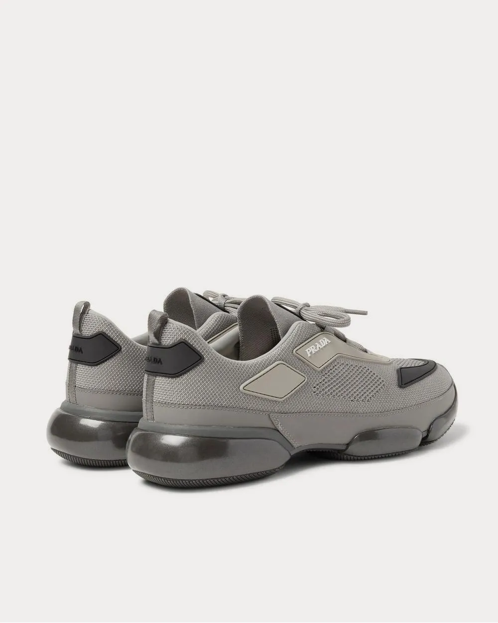 Cloudbust Mesh, Rubber and Leather  Gray low top sneakers