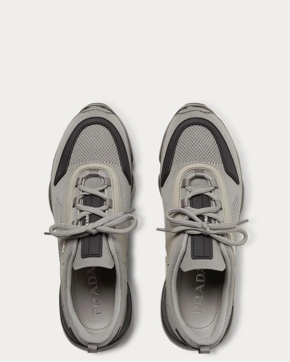 Cloudbust Mesh, Rubber and Leather  Gray low top sneakers