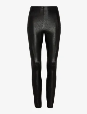 Commando Faux Leather Pocket Legging - Black