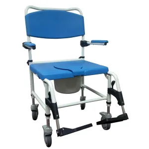 Drive Medical Aluminum Bariatric Rehab Shower Commode Chair