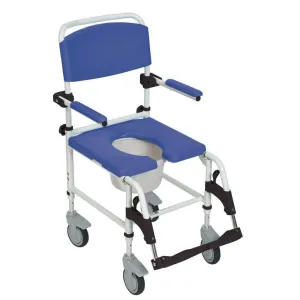 Drive Medical Aluminum Shower Commode Transport Chair