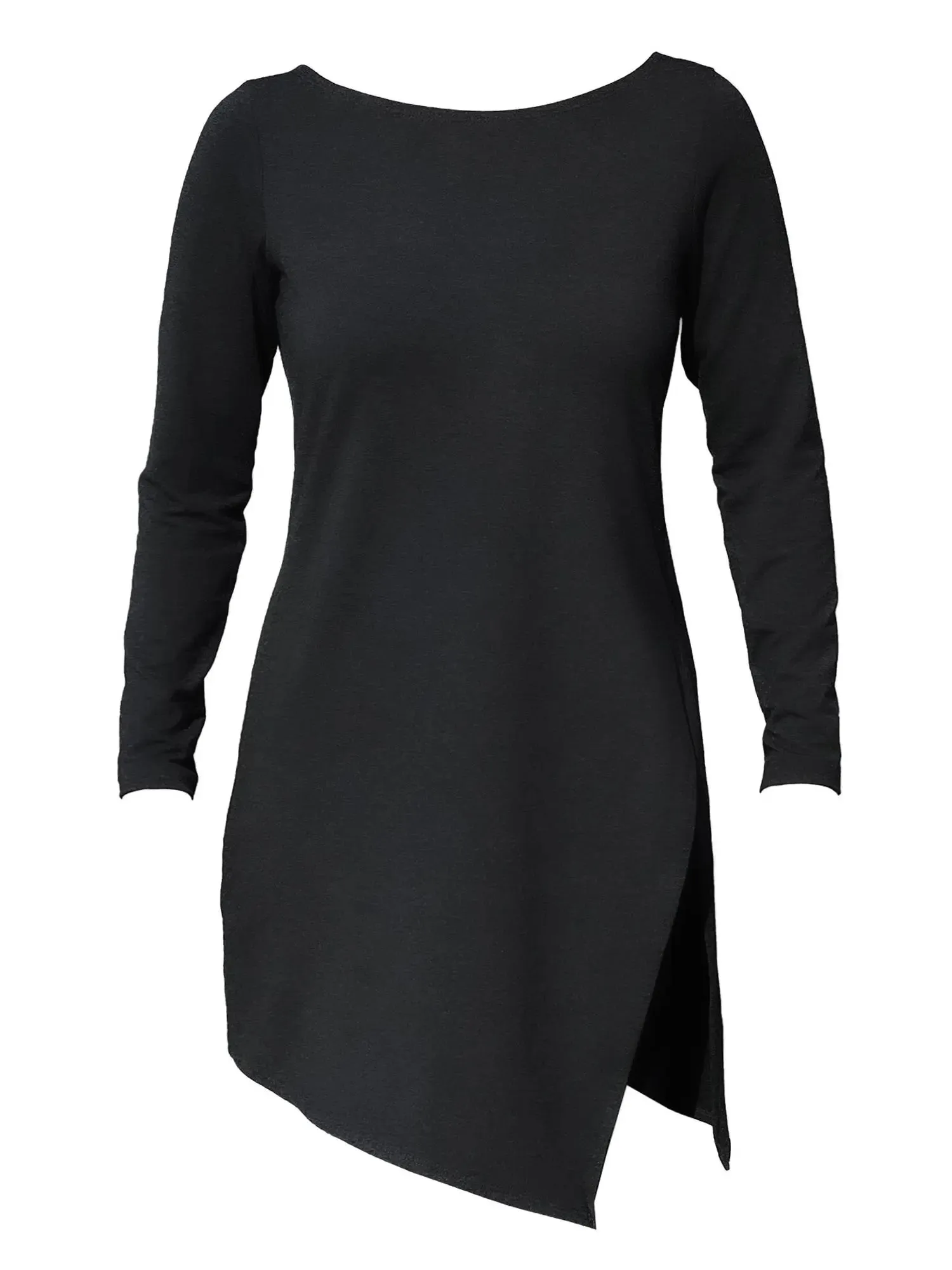 Elsie asymmetrical long sleeve tunic - FINAL SALE