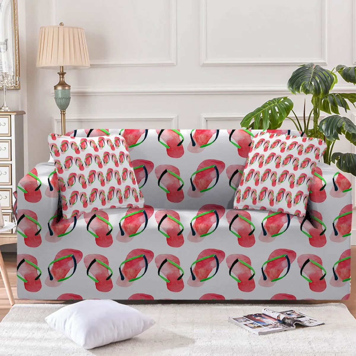 Fancy Flip Flops Couch Cover