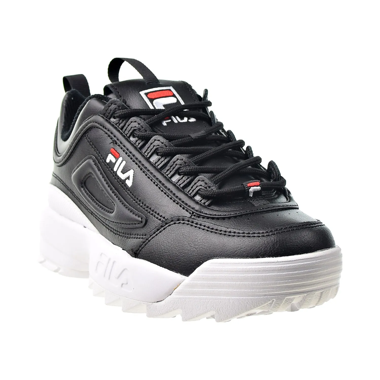 Fila Disruptor II Premium Women's Shoes Black-White-Red