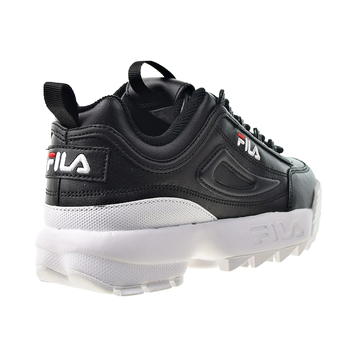 Fila Disruptor II Premium Women's Shoes Black-White-Red