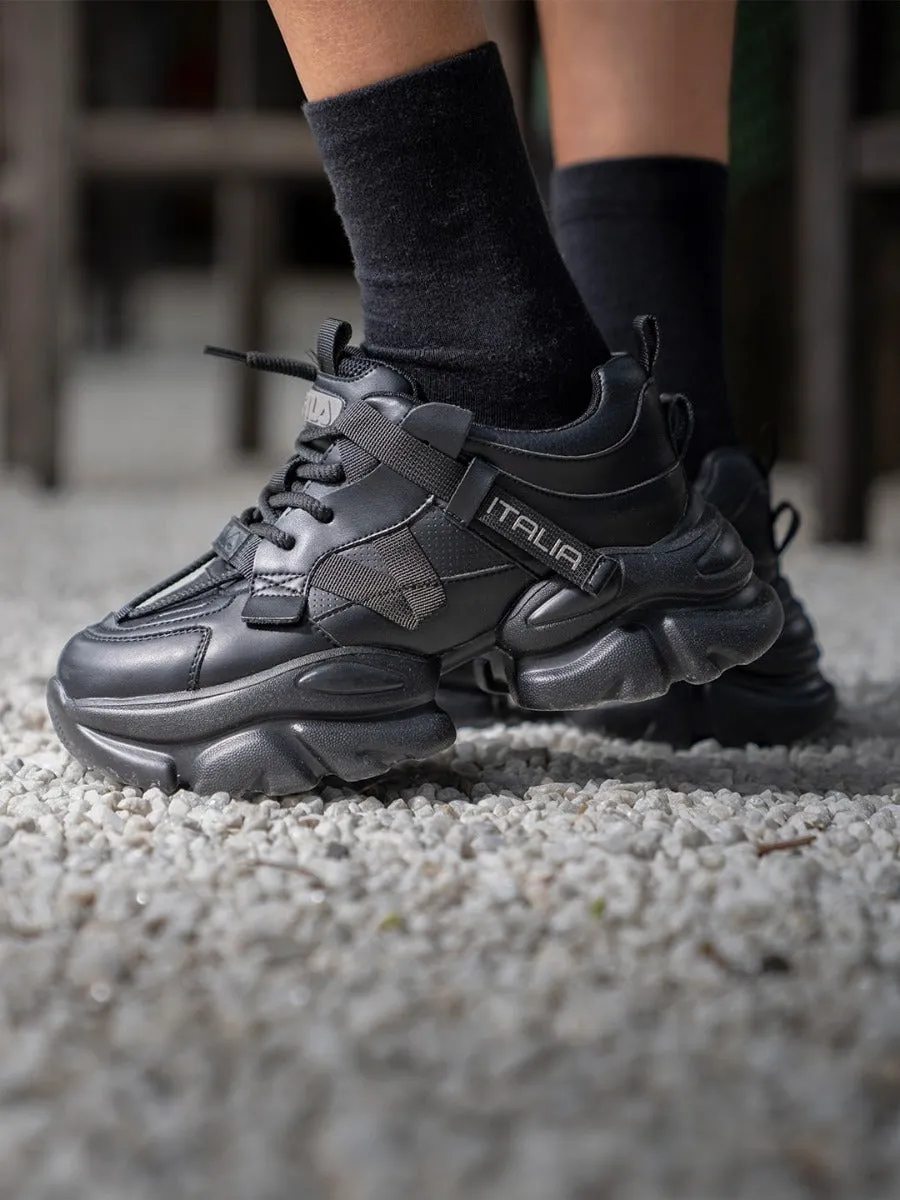 Fila Womens Envi Halli Black Sneakers