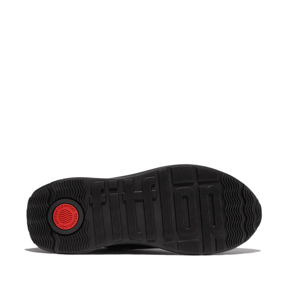 FitFlop F-Mode Flow Fabric/Suede/Leather Flatform Trainers