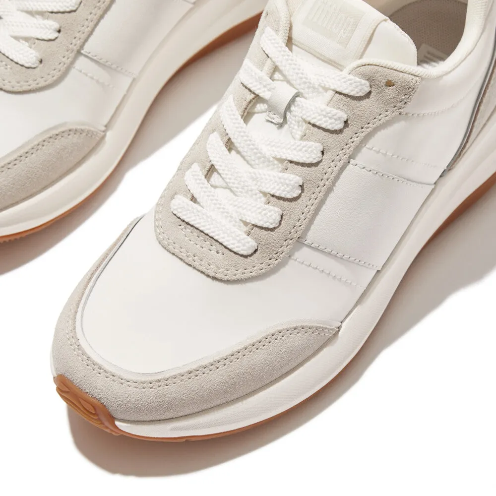 FitFlop F-Mode Flow Fabric/Suede/Leather Flatform Trainers