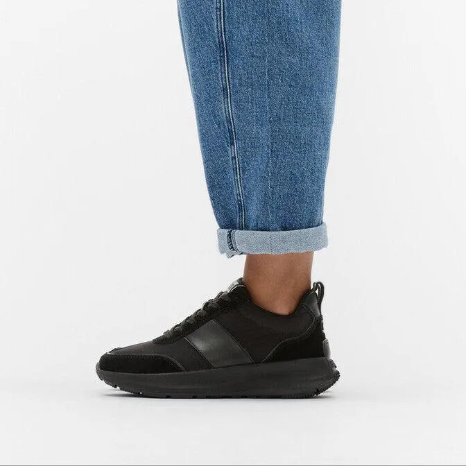 FitFlop F-Mode Flow Fabric/Suede/Leather Flatform Trainers