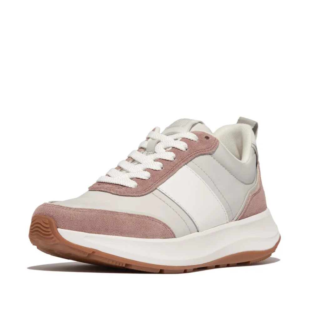 FitFlop F-Mode Flow Fabric/Suede/Leather Flatform Trainers