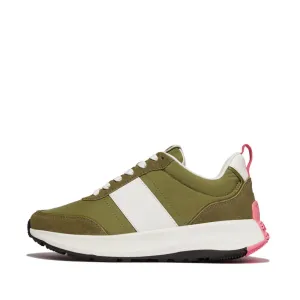 FitFlop F-Mode Flow Fabric/Suede/Leather Flatform Trainers