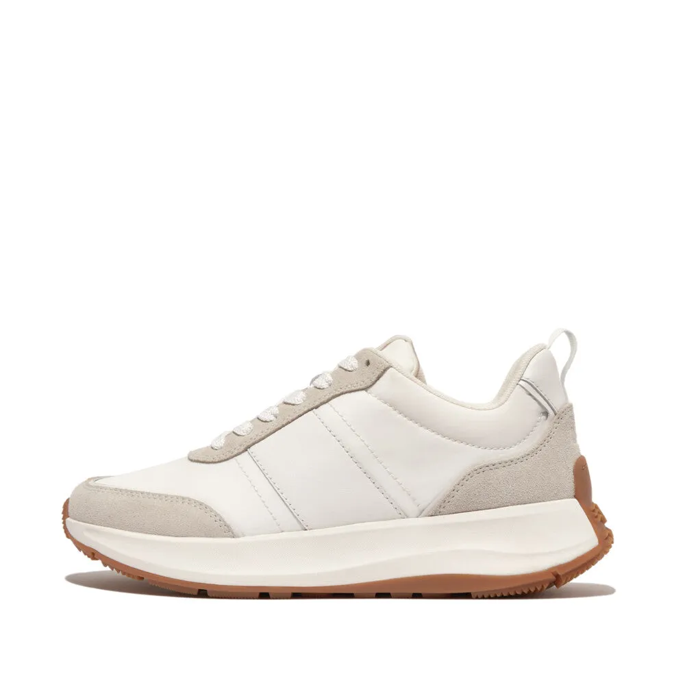 FitFlop F-Mode Flow Fabric/Suede/Leather Flatform Trainers