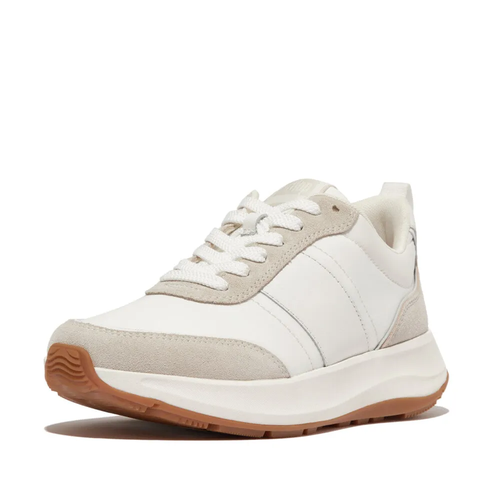 FitFlop F-Mode Flow Fabric/Suede/Leather Flatform Trainers