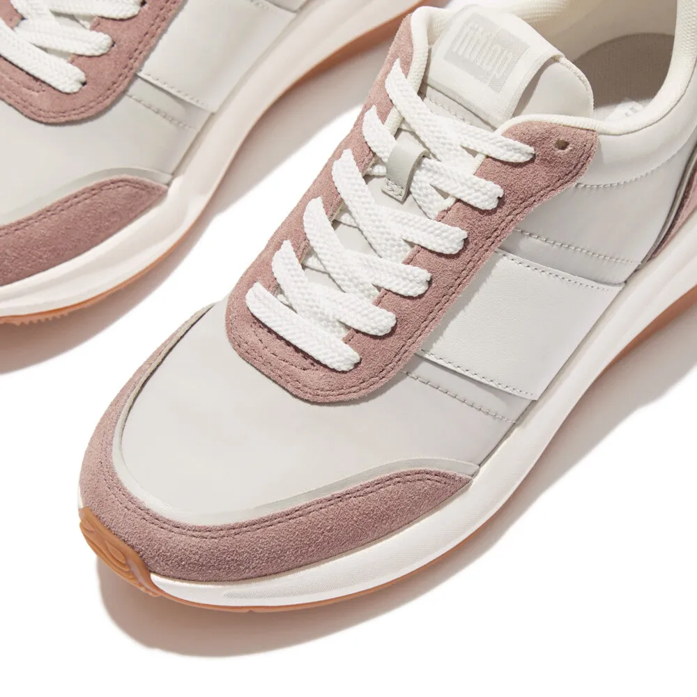 FitFlop F-Mode Flow Fabric/Suede/Leather Flatform Trainers