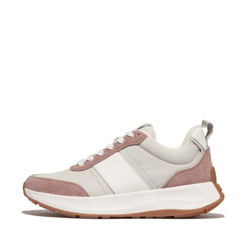 FitFlop F-Mode Flow Fabric/Suede/Leather Flatform Trainers