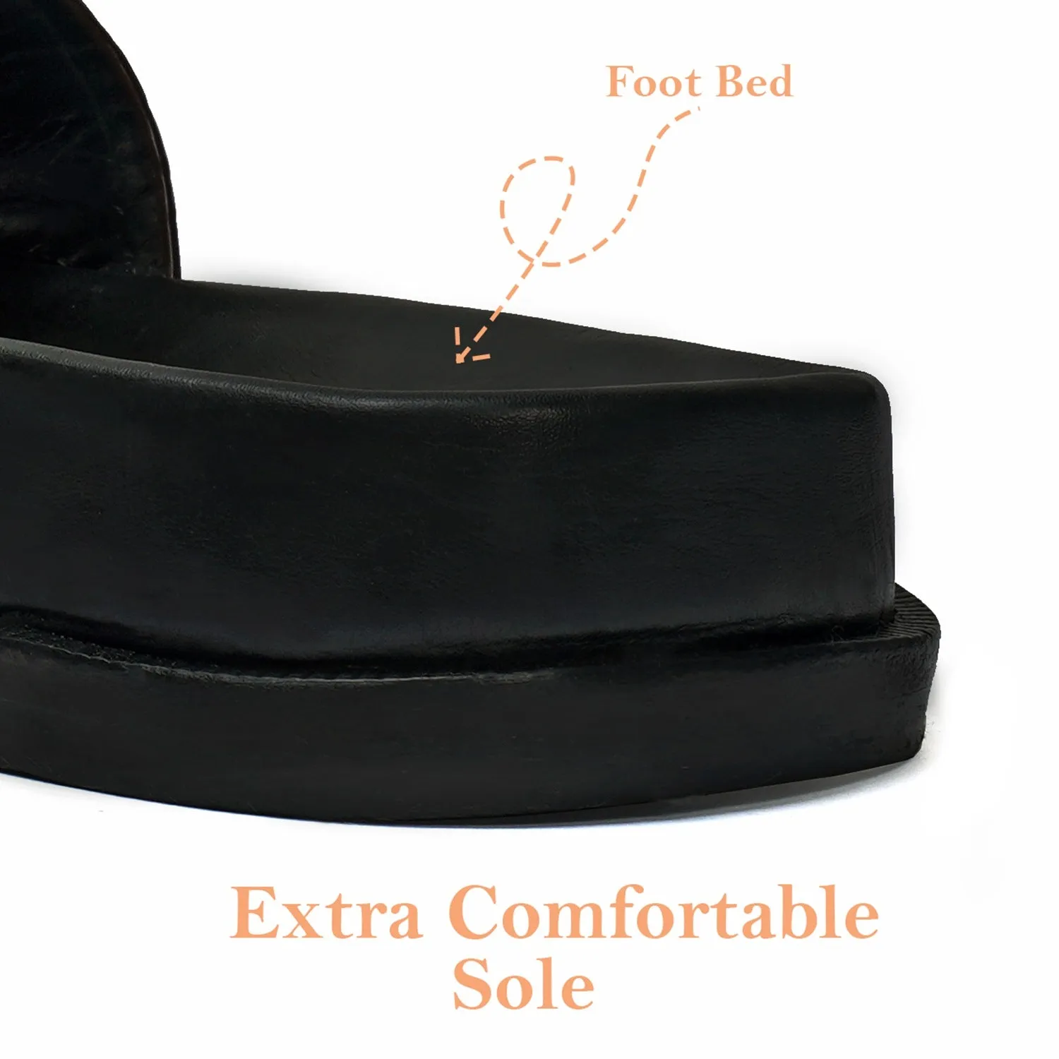 Flip-Flop Slider Slippers with Adjustable Wine Strap