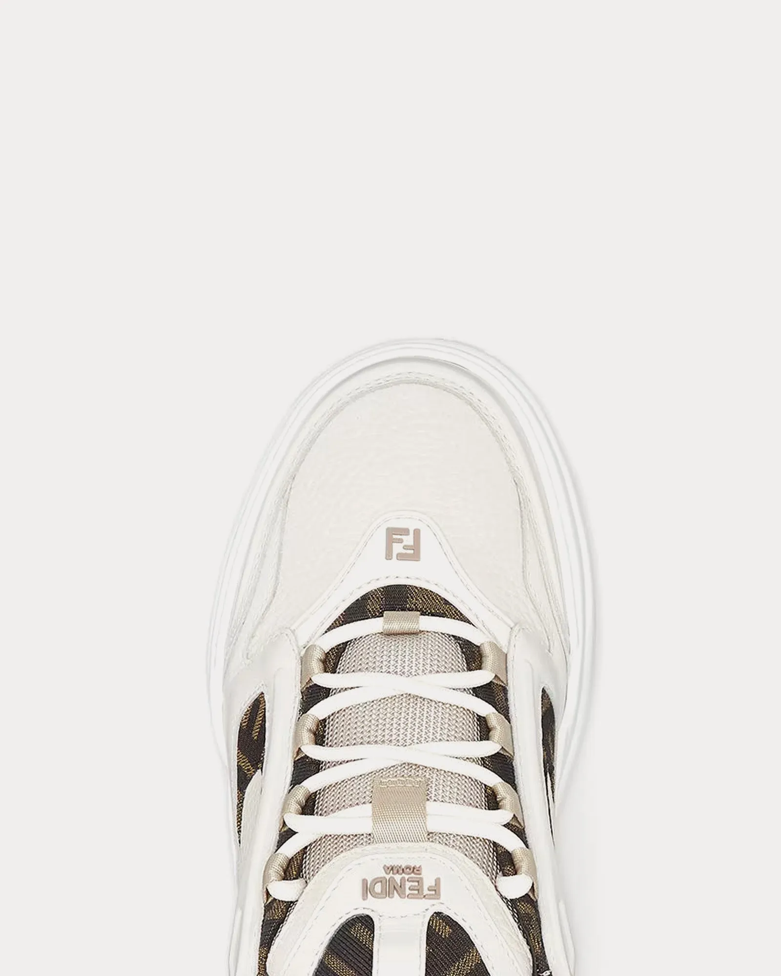 Force Leather White Low Top Sneakers