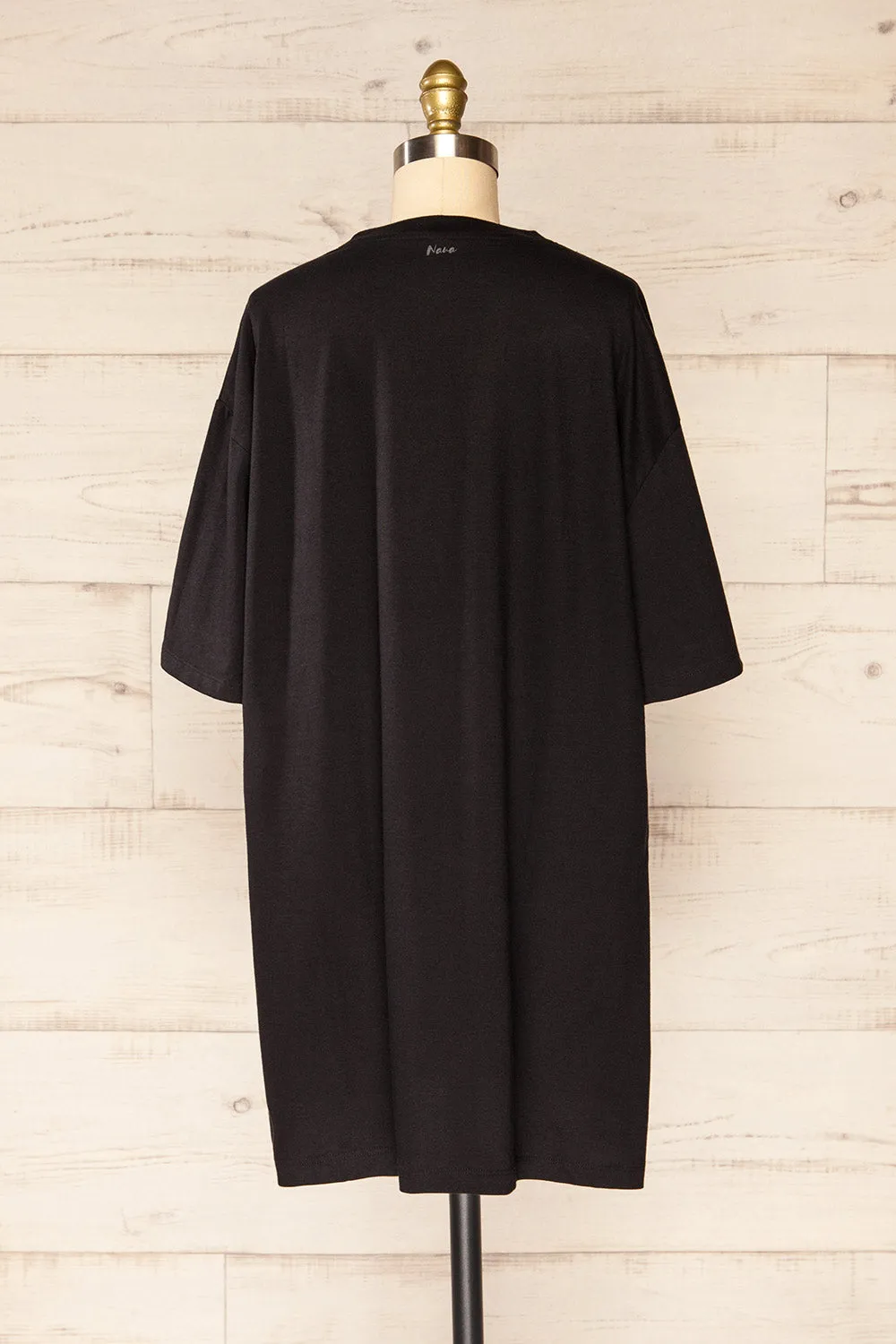 Geel Black | Printed T-Shirt Dress